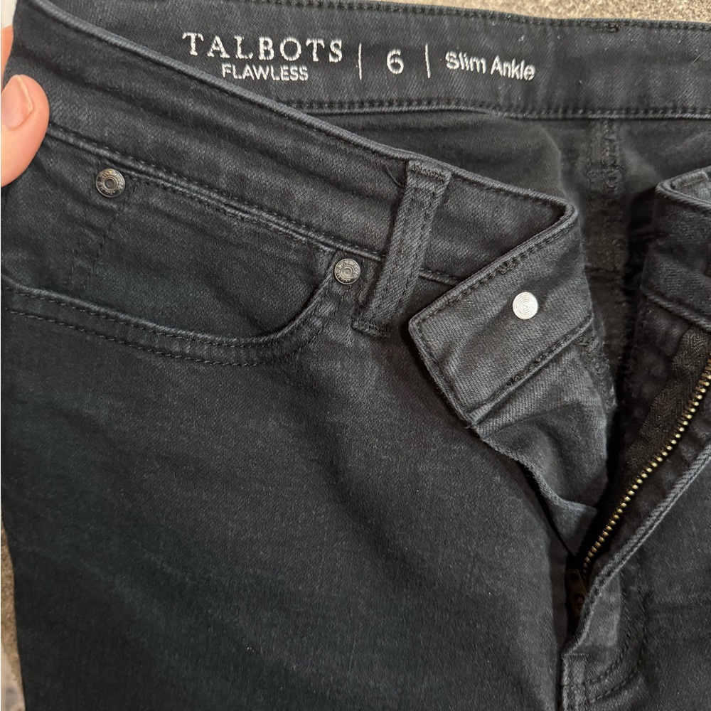 Talbots Charcoal Slim Ankle Jeans
